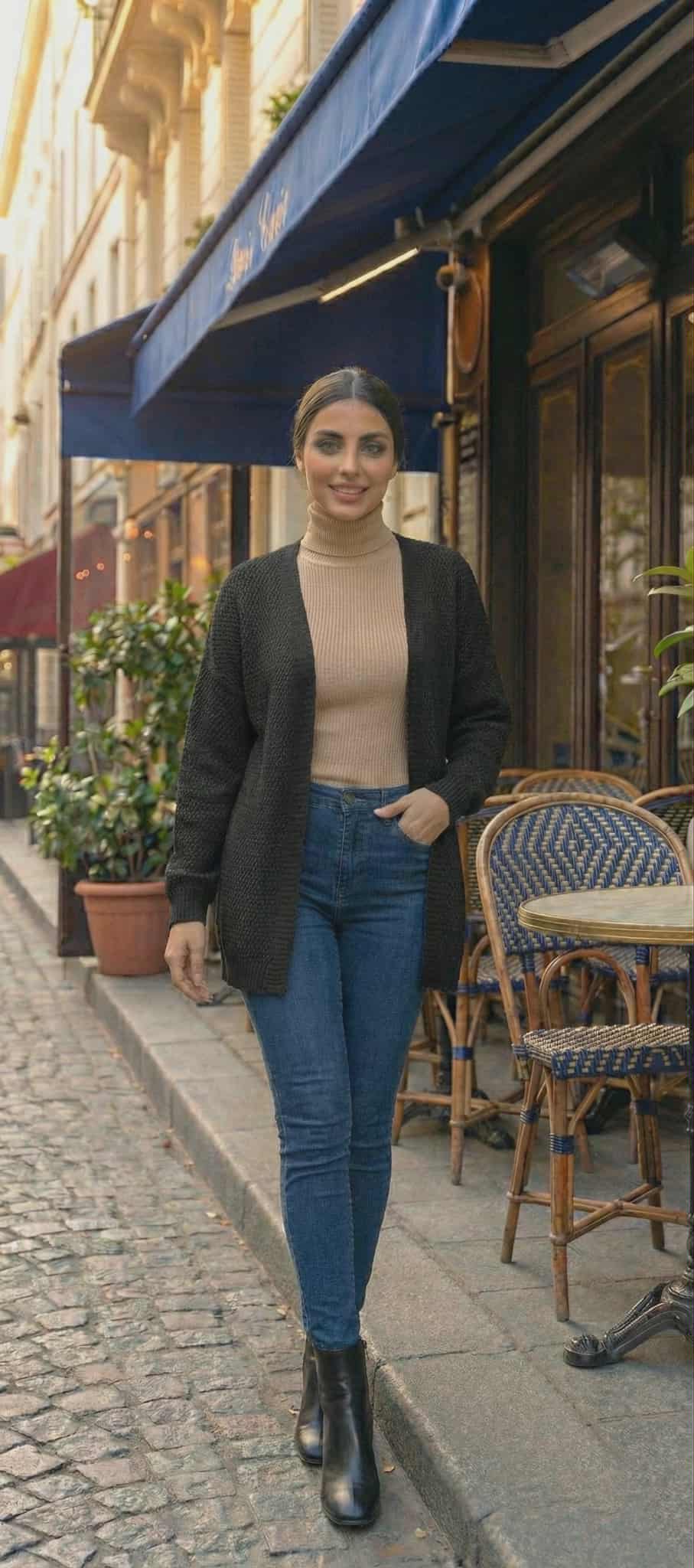 cozy trico knit open cardigan cozy trico knit open cardigan