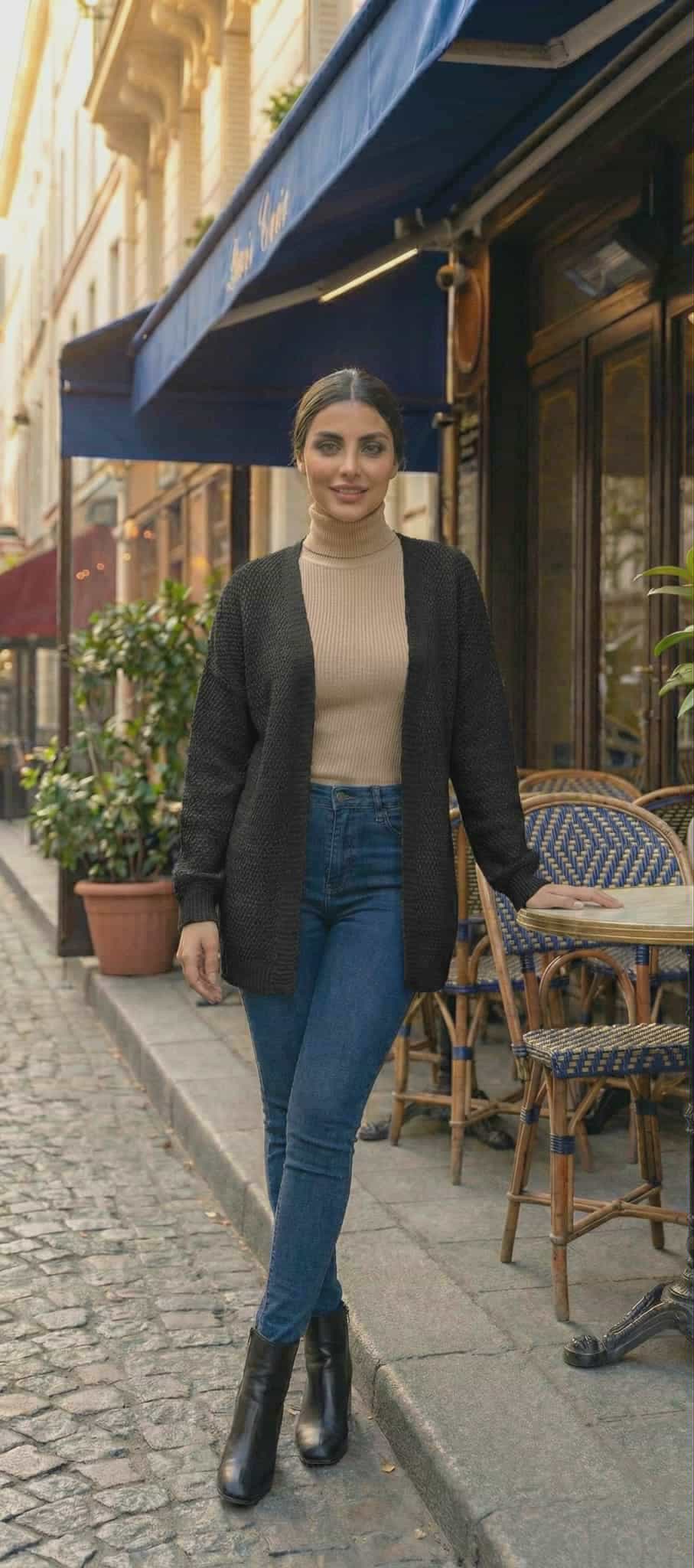 cozy trico knit open cardigan cozy trico knit open cardigan