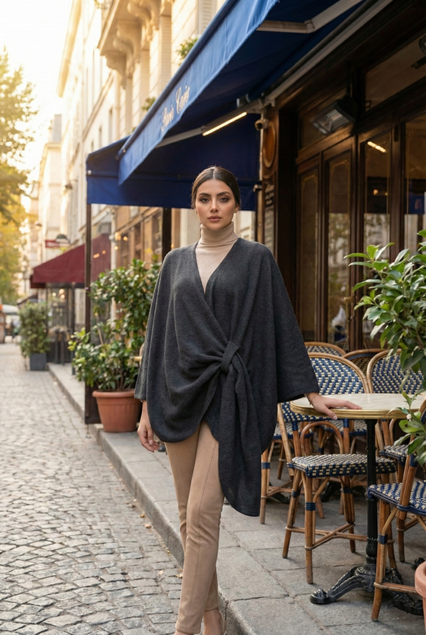 urban luxe wool tie front wrap urban luxe wool tie front wrap