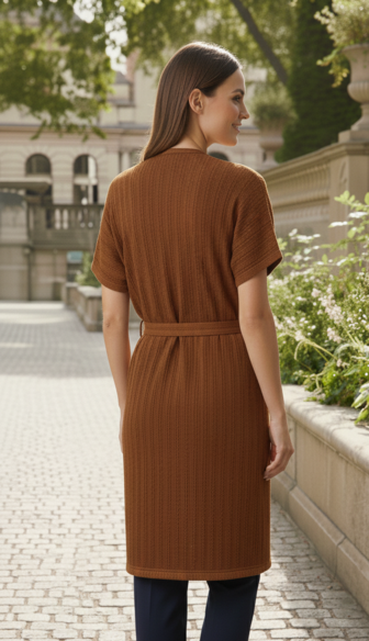 ribbed wool tricot belted cardigan ribbed wool tricot belted cardigan