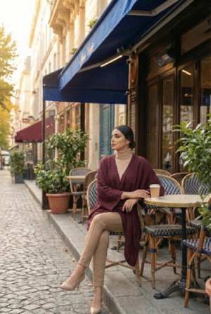 urban luxe wool tie front wrap